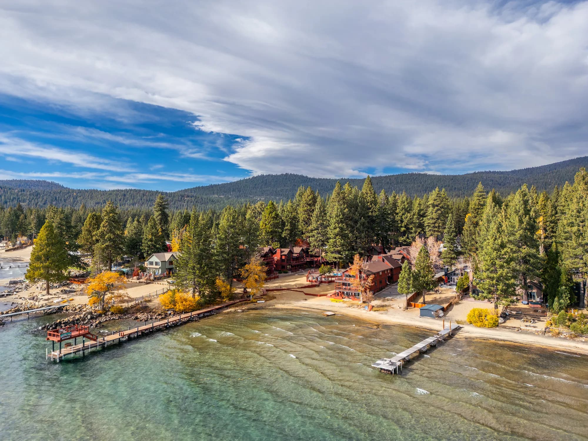 Lake Tahoe beach view at Edgelake Beach Club